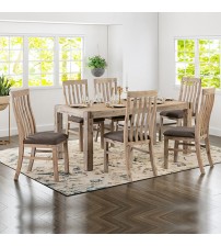 Java Solid Acacia Dining Table With 8X Chair